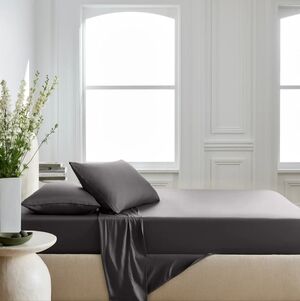 NWT Quince Bamboo Sheet Set Twin Charcoal Cooling Soft Luxury